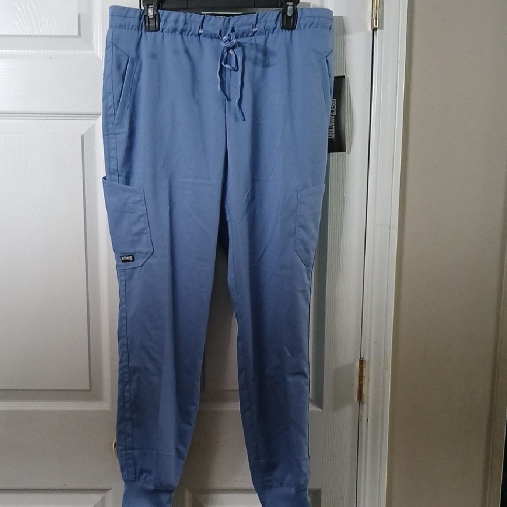 Grey's Anatomy blue scrub nursing clinical pants Sz Large Tall   NWT